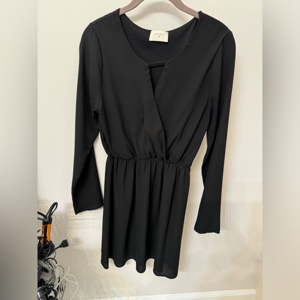 Black long sleeved dress